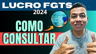 Como consultar o Lucro do FGTS 2024  passo a passo pelo celular [upl. by Claude519]