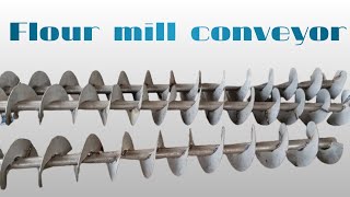 How to steel Flour mill conveyor baram blade machine स्टील कन्वेयर कैसे बना जाता है आटा बारम ब्लेड [upl. by Uhp139]