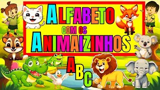 APRENDENDO O ALFABETO COM OS ANIMAIZINHOS  VÍDEOS EDUCATIVOS PARA CRIANÇAS [upl. by Ahsinned986]