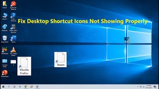 How to Fix Desktop Icons Not WorkingNot Showing Properly in Windows 1087 [upl. by Ennaehr]