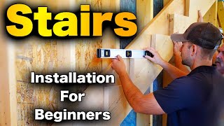 How To Build Stairs  BEGINNERS StepByStep GUIDE [upl. by Akcimehs849]