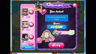 Candy Crush Level 3057 Talkthrough 13 Moves 0 Boosters [upl. by Karrah914]