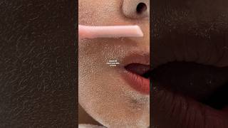 Hair identifier spray for peach fuzz  face shaving asmr [upl. by Mirielle]