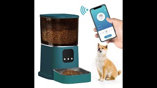 Automatic Pet Feeder App Camera Voice [upl. by Eidnew827]