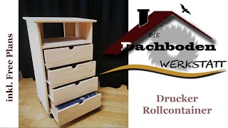 Drucker Rollcontainer inkl Bauplan [upl. by Rodge]