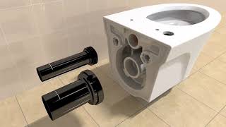 TOTO AP or EP WallHung Toilet Installation Video [upl. by Bathelda462]