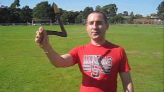 Boomerang Throwing Instructionswmv [upl. by Malan]