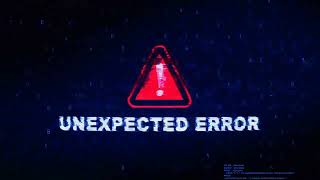 Unexpected Error Text Digital Noise Twitch Glitch Distortion Effect Error [upl. by Nnaynaffit]