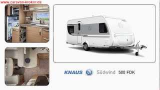 Knaus Südwind 500 FDK Modell 2013 Wohnwagen Caravan Stockbett Kinderbett [upl. by Hareemas]