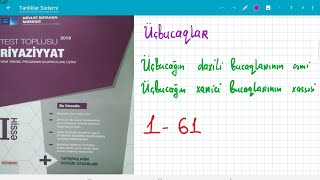 Üçbucaqların daxili və xarici bucaqlarının cəmi 161 [upl. by Accebar]