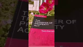 THE TRANSFER PROPERTY ACT 1882 shortvideo👀 youtubeshorts booklovers 📚📚 [upl. by Xanthus513]