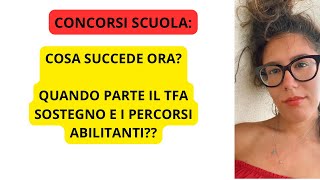 SCUOLA 2024 CONCORSO TFA E PERCORSI ABILITANTI Le novità [upl. by Lanevuj322]