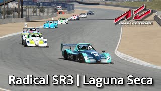 Radical SR3  Laguna Seca  Assetto Corsa [upl. by Ninnette]