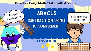 Abacus tutorial for beginners and kids  Subtraction Using 10Complement [upl. by Iknarf]