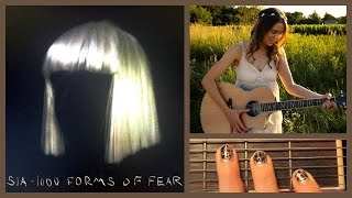 Chandelier  Sia Guitar Tutorial  Easy Chords [upl. by Angelica]