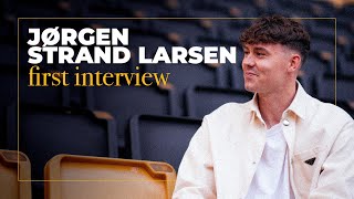 One of the best days of my life  Jorgen Strand Larsens first interview as a Wolves player [upl. by Goldshlag]