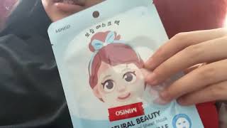 Miniso Korean beauty face mask review slay [upl. by Eltrym]