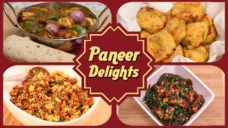 Paneer Delights  Easy To Make Starters  Maincourse Paneer Recipes  Easy Cottage Cheese Recipes [upl. by Eilatan]