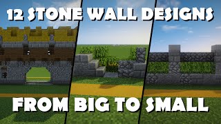 12 Awesome Wall Designs  Minecraft [upl. by Aliber]