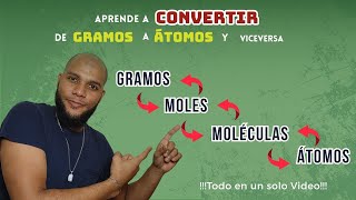 💡🎓 CONVERSIÓN de GRAMOS MOLES MOLÉCULAS y ÁTOMOS 📚  ESTEQUIOMETRÍA  COMPLETO en un SOLO VIDEO [upl. by Thilda]