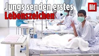 Total rührend Hier winken die HöhlenKinder aus dem Krankenhaus [upl. by Seavey434]