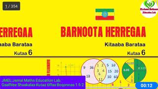 Gaaffilee Shaakalaa Barnoota Herregaa Kutaa 6ffaaMaths worksheet for grade 6 [upl. by Louie]