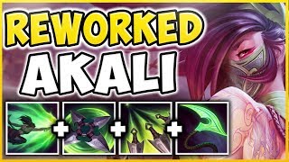 WORLDS FIRST AKALI REWORK GAMEPLAY ALL SPELLS NEW SKINS EMOTES REVEALED  League of Legends [upl. by Reel195]