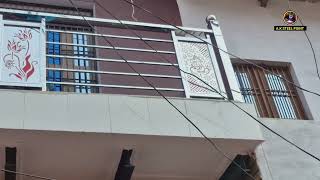 Steel railing design installation Steel and laser design  safety balcony railing  SS railing [upl. by Yrennalf]