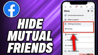 How to Hide Mutual Friends on Facebook 2024  Quick Help [upl. by Martica]