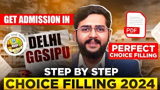 GGSIPU Counselling 2024Top CollegesCut Off and Choice Filling  PU Admission Guide by Sandeep Sir [upl. by Loveridge]