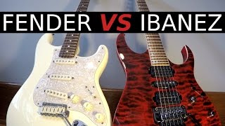 FENDER vs IBANEZ  Guitar Tone Comparison [upl. by Redmond]