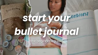 How to start a bullet journal for beginners  creative ideas finding a system easy setup [upl. by Daven86]