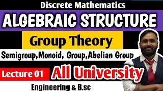 Algebraic StructureGroup Theory Discrete MathematicsLecture 01 All University  PRADEEP GIRI SIR [upl. by Kralc]