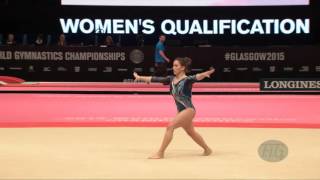 FASANA Erika ITA  2015 Artistic Worlds  Qualifications Floor Exercise [upl. by Boyes591]