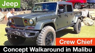 Jeep Crew Chief 715 Concept Walkaround in Malibu  CarNichiWacom [upl. by Westerfield]