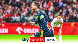 Andy Robertsons stoppagetime winner hands Scotland a Nations League lifeline [upl. by Ronyam]