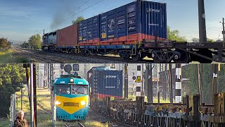 Cruzamiento Tren de la CCU y Buscarril  SFB505 [upl. by Doomham]