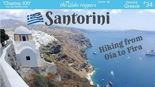 Santorini Amazing Views Hiking from Oia to Fira Top 5 Hikes ever [upl. by Adria]