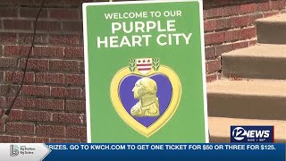 Arkansas City becomes first Purple Heart City in Cowley County [upl. by Idarb463]