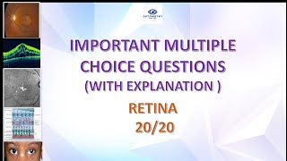 IMPORTANT MCQ QUESTIONS OPHTHALMOLOGY RETINA optometry aiims refractionist eto ophthalmology [upl. by Uol828]