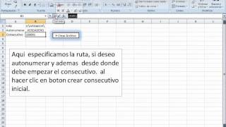 numerar numeracion de facturas cotizaciones remisiones consecutivos en excel autonumeración [upl. by Naugal]