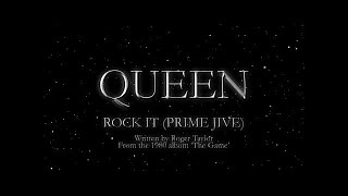 Queen  Rock It Prime Jive Official Lyric Video [upl. by Sachiko]