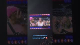 sabrina carpenter concert arresting arrest sabrinacarpentertour crime fyp viral cuntry [upl. by Cozza229]