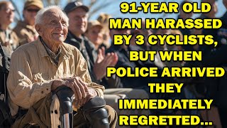 91Year Old Veteran Gets Harassed By 3 Bikers  but when police arrived they immediately regretted [upl. by Grefer]