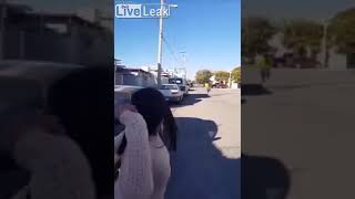 Mexican mother throws shoe and hits her target [upl. by Season767]