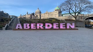 Aberdeen Walking Tour  City Center  Old Aberdeen  University of Aberdeen December 2023 [upl. by Fridlund]