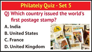 Philately Quiz  Set 55  National Post Day  India GK Quiz  10 Questions  Indian Stamps [upl. by Spitzer292]