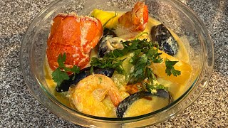 SOPA DE MARISCOS🦞 CON LECHE DE COCO  HONDUREÑA 🇭🇳 [upl. by Krisha]