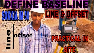 DEFINE BASELINELINE amp OFFSET BY SOKKIA [upl. by Blatman952]