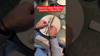 Posizione delle posate 🍴 SECONDO IL GALATEO ✅ paroladipresidente vino galateo milano posate [upl. by Ecnerolf379]